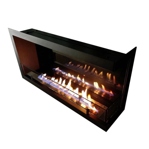 Биокамин "Русский огонь" Честер 1000 угловой правый с защитным и декоративным стеклом