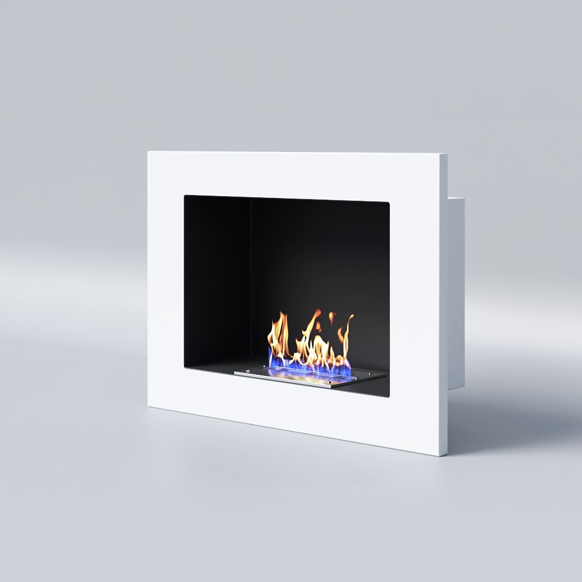 Биокамин "Русский огонь" Лайт Бланк 550V с защитным и декоративным стеклом по цене 19 750 руб.
