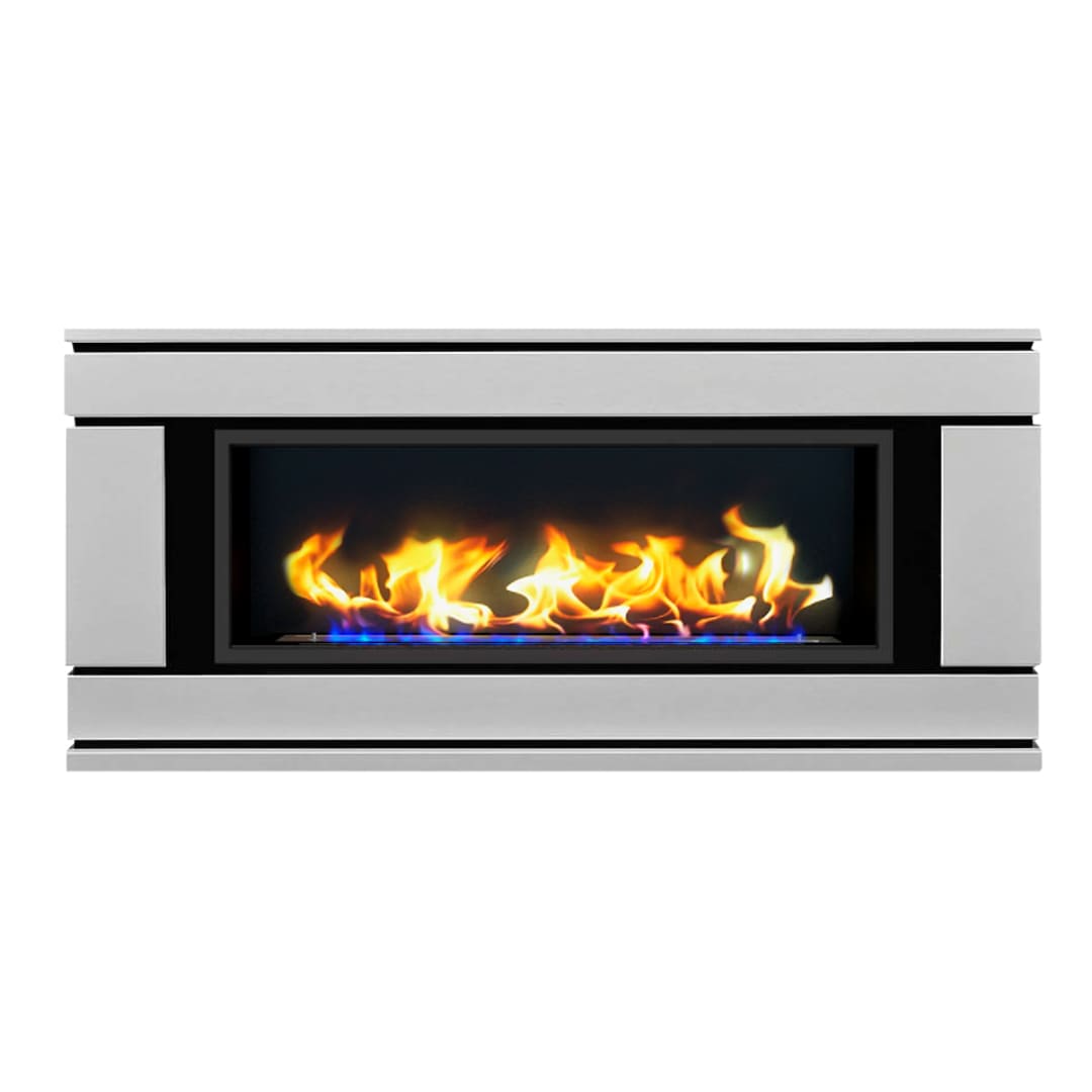 Биокамин в линейном портале "Русский огонь" Вега с декоративным стеклом (стемалитом) по цене 106 650 руб.