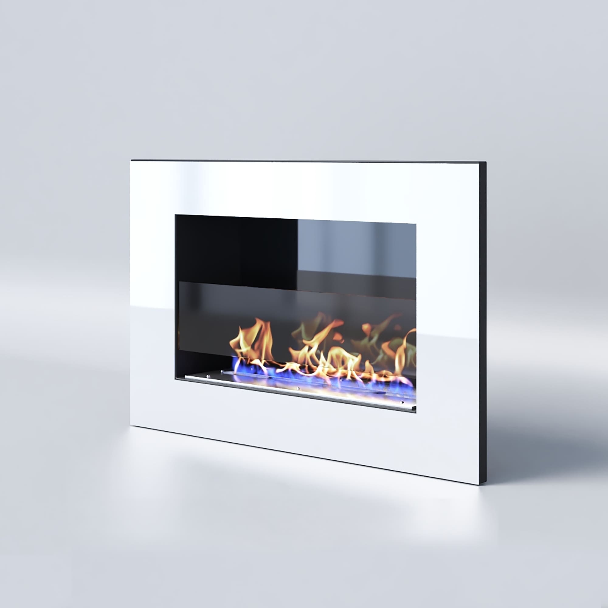 Биокамин "Русский огонь" Хай-тек 650V встраиваемый с декоративным стеклом (стемалитом) по цене 28 350 руб.