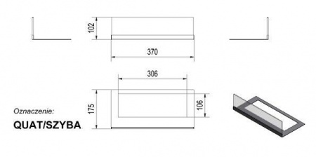 Стекло декоративное для биокамина QUAT по цене €122