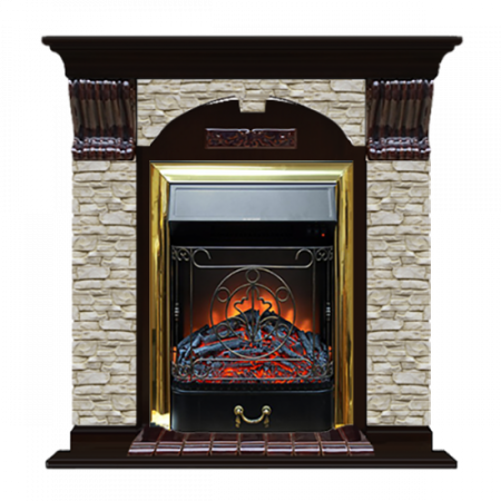 Арочный Грот однотонный (венге)+Majestic Brass Арочный Грот однотонный (венге)+Majestic Brass