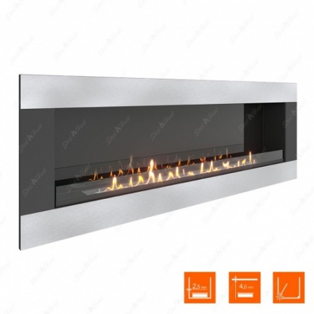 Биокамин SteelHeat GRAND-H 1800 стекло + стемалит по цене 87 400 руб.