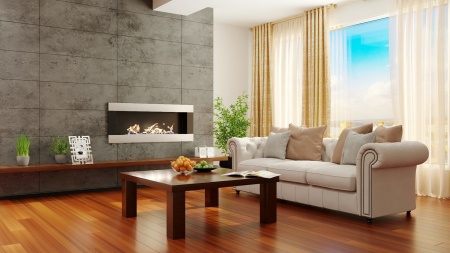 Биокамин "Русский огонь" Модерн 1100N настенный с защитным стеклом по цене 39 250 руб.