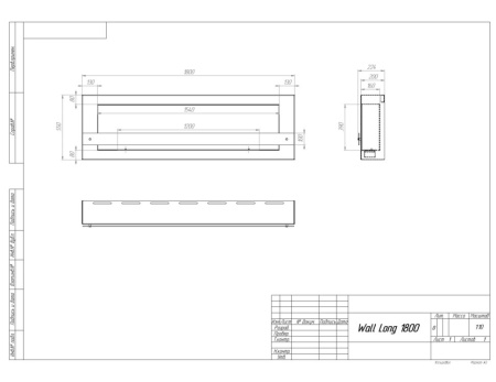 Биокамин SteelHeat WALL LONG 1800 черный Биокамин SteelHeat WALL LONG 1800 черный по цене 69 090 руб.