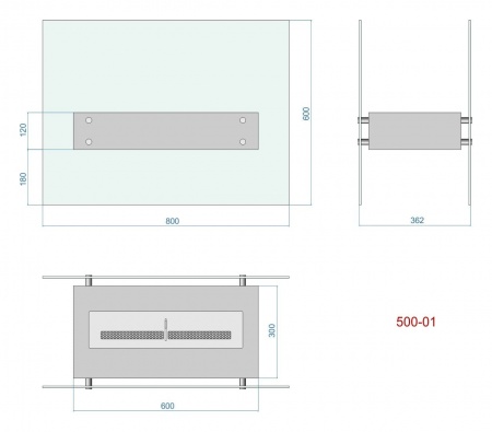 Напольный биокамин Lux Fire "Консул 1" 800 по цене 53 790 руб.