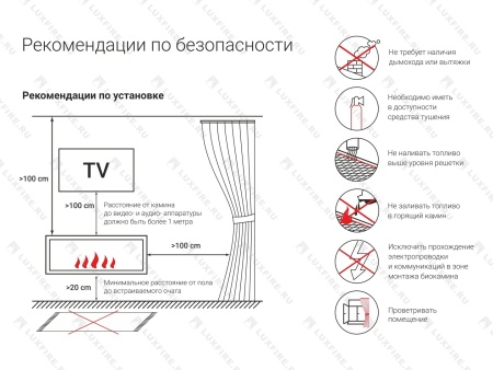 Встроенный биокамин Lux Fire Фронтальный 700 М Встроенный биокамин Lux Fire Фронтальный 700 М по цене 54 890 руб.