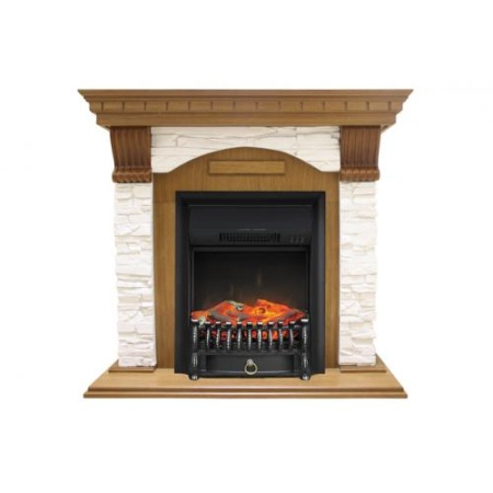 Dublin угловой арочный скальный белый (дуб)+Majestic FX Brass