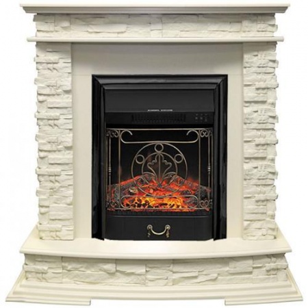 Luzern сланец белый (слоновая кость)+Majestic FX Black (Люцерн)